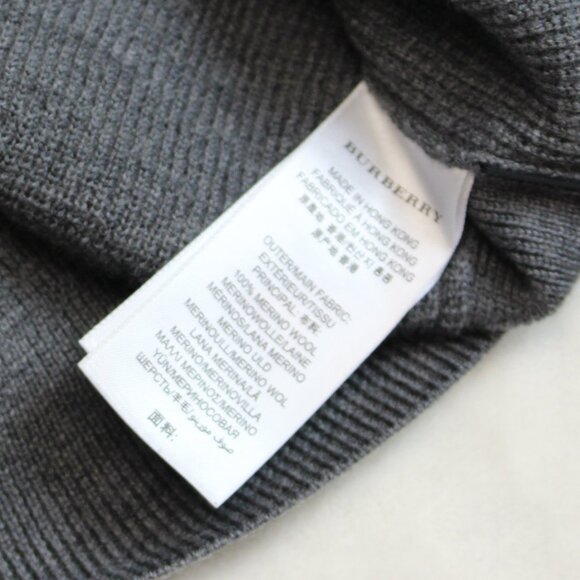 Vintage Burberry Sport Merino Wool Sweater Mens Medium - Picture 5 of 10